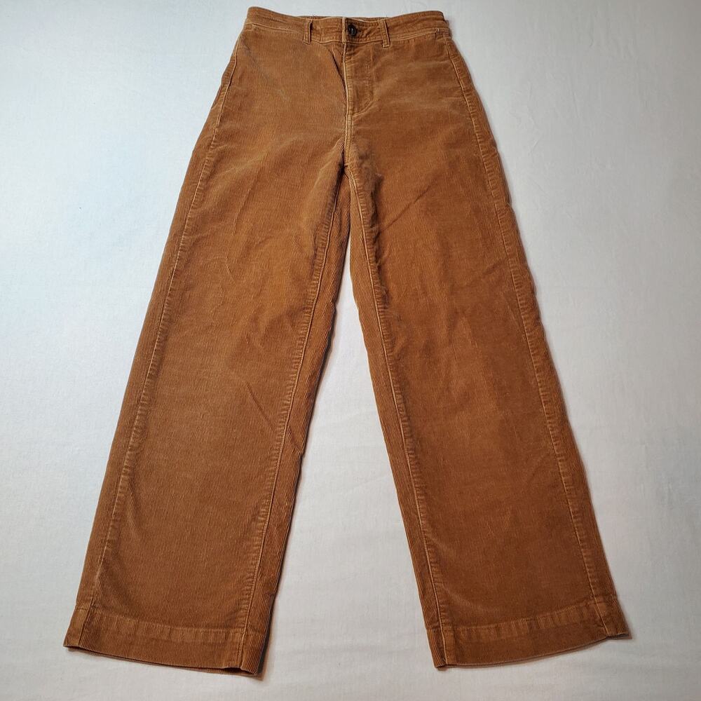 Everlane Women's Size 4 Wide Leg Corduroy Pant Brown - Picture 4 of 8